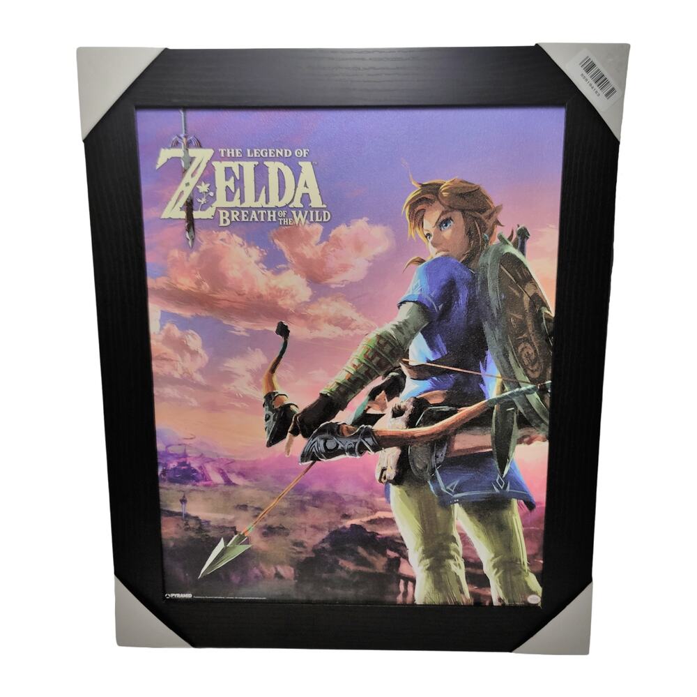 Nintendo The Legend Of Zelda: Breath Of The Wild Large Framed Canvas Wall Art